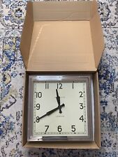 NEWGATE Quad Wall Clock Chrome 15 1/2” X 15 1/2” X 3” for sale  Shipping to South Africa