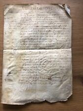 Parchemin manuscrit 1654 d'occasion  Bourges