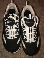 Usado, Sapatos femininos Skechers Shape-Ups com cadarço preto/branco cadarços extras tamanho 10 comprar usado  Enviando para Brazil