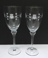 2 taças de vinho celtas irlandesas Claddagh 9 1/8” trevos da amizade comprar usado  Enviando para Brazil