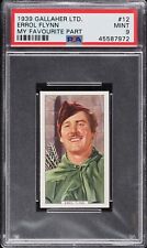 ERROL FLYNN  1939 Gallaher MY FAVOURITE PART #12 PSA 9 MINT ROBIN HOOD for sale  Shipping to South Africa
