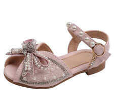 Sandálias de festa de casamento infantil meninas arco pérola férias princesa verão comprar usado  Enviando para Brazil