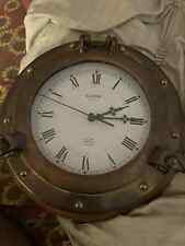 Antiguo reloj de pared náutico de latón marino de 15"" regalo hecho a mano segunda mano  Embacar hacia Argentina
