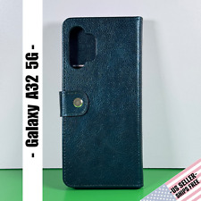 Capa carteira Samsung GALAXY A32 5G com bolsos para cartão | Couro verde | seminova comprar usado  Enviando para Brazil