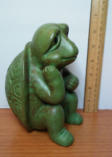 Estatua de jardín tortuga tortuga adorno de césped interior exterior decoración de 6 pulgadas segunda mano  Embacar hacia Argentina