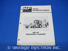 Retroescavadeira ORIGINAL MASSEY FERGUSON Manual de Informações de Serviço: MF 60 (MF60), usado comprar usado  Enviando para Brazil
