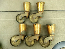 Antique brass casters for sale  SWINDON