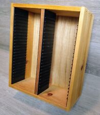 Vintage CD Storage Holder Rack Wall-Mount Natural Wood 44 Disc  1980s 1990s EUC for sale  Shipping to South Africa