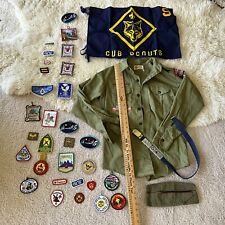 HUGE LOT Vintage Boy Scout Cub Scout Patches Shirts Hats Belt Banner for sale  Shipping to South Africa