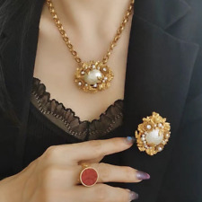 Collares y broches de lujo para mujer nobles hermosos accesorios de joyería antigua segunda mano  Embacar hacia Argentina