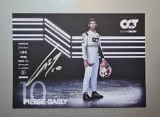 Karta kierowcy Pierre Gasly podpisana - Alpha Tauri F1 2022 na sprzedaż  Wysyłka do Poland