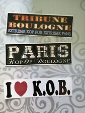 lot de 3 stickers Paris SG PSG FANS ULTRAS KOB 2010 AUTOCOLLANTS Boulogne  d'occasion  Villepinte