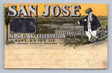 Póster antiguo de San José California de Nueva Gales del Sur Publicidad Vestida-Oso 1909, usado segunda mano  Embacar hacia Argentina