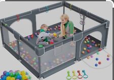 Baby Playpen 79x71 Play Pen for Babies and Toddlers - 71x79 Grey for sale  Shipping to South Africa