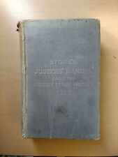 Stone justices manual for sale  NORWICH