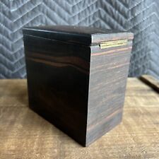 Beautiful Mid Century Vintage Hinged Wood Humidor Tobacco Box Modern Minimalist for sale  Shipping to South Africa