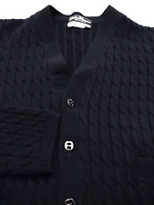 Suéter masculino SALVATORE FERRAGAMO 100% lã (S) malha de cabo L/S FEITO NA ITÁLIA, usado comprar usado  Enviando para Brazil