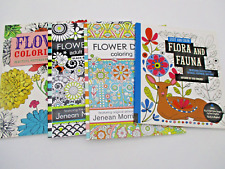 Lote de 4 Nuevos LIBROS PARA COLOREAR Flores Flora Fauna Floral Jenean Morrison MÁS segunda mano  Embacar hacia Argentina