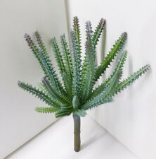 Set of 2 Artificial Plastic Plants Gray Cactus Home Succulents Grass (#123) for sale  Shipping to South Africa