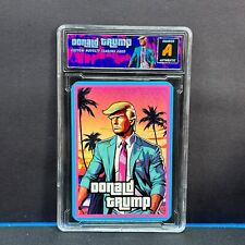 Cartão assinado pelo artista Donald Trump President Grand Theft Auto GTA6 comprar usado  Enviando para Brazil