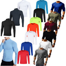 Men Long Sleeve Athletic Shirt Slimming Fit T-shirt Compression Sport Shirt Tops for sale  Shipping to South Africa