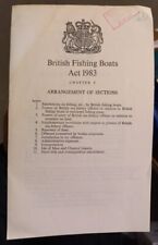 British Fishing Boats Act 1983 comprar usado  Enviando para Brazil