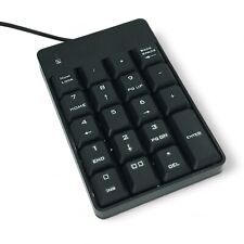USB 19 Keys Number Numeric Portable Wired Keypad For Laptop Computer PC, Black for sale  Shipping to South Africa