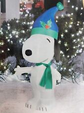 Peanuts Snoopy Chrsitmas soplado por Gemmy Ind. Inflable iluminado de 3,5 de alto segunda mano  Embacar hacia Argentina