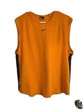 Camiseta muscular vintage 90a Nike Center Swoosh naranja de baloncesto segunda mano  Embacar hacia Argentina