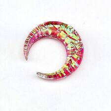 Pinças de septo de vidro glitter opala rosa, feitas à mão tamanho 12g a 5/8 e personalizadas comprar usado  Enviando para Brazil