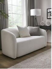 White boucle sofa for sale  MANCHESTER