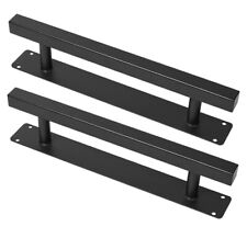 Purife 12'' Square Sliding Barn Door Handles and Pulls Pack of 2, Black for sale  Shipping to South Africa