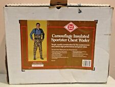 VINTAGE Red Ball Camo Insulated Sportster Chest Fishing Wader for sale  Pharr