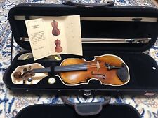 Violino de aparência antiga 4/4 feito à mão por Luthier Watanabe com certificado, arco… comprar usado  Enviando para Brazil