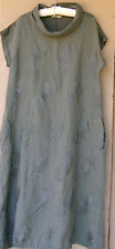 Vestido longo bordado samambaia verde silenciado Lungo L'Arno BOLSOS Itália médio comprar usado  Enviando para Brazil