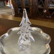 Vintage Sigma Tastesetter Crystal 6” Christmas Tree Winter Holiday Decor, used for sale  Shipping to South Africa