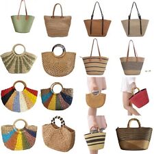 Large straw bag for sale  Shipping to Ireland