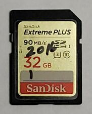 Tarjeta SD SanDisk Extreme Plus 90 MB/s 32 GB Clase 10 SD HC I segunda mano  Embacar hacia Argentina