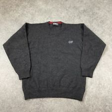 Hippo Golf Lambswool Grey Pullover Fine Knit Sweater Mens S for sale  Shipping to South Africa