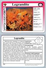 Legrandite #15.05 - Crystals - Treasures Of The Earth Grolier Card for sale  Shipping to South Africa