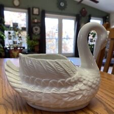 Ceramic white swan for sale  Muscatine