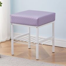 Modern Faux Leather Vanity stool with metal legs for sale  Shipping to South Africa