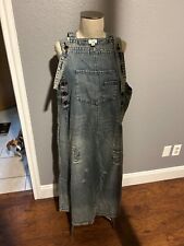 Easel Distressed Oversized Denim Overalls Medium  for sale  Shipping to South Africa