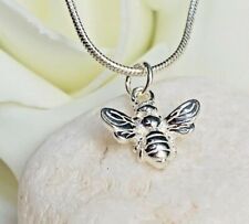 Elegant 925 Sterling Silver Solid Bumble Bee Jewellery Pendant Necklace Chain UK for sale  WATFORD