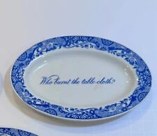 Used, Vintage Copeland Spode’s Italian Who Burnt The Tablecloth Trinket Dish Blue for sale  Shipping to South Africa