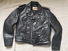Vintage Schott PERFECTO 618 black leather motorcycle jacket size 44 comprar usado  Enviando para Brazil