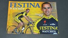 CPA CARTE CYCLISME CICLISMO TOUR FRANCE FESTINA CYCLING 2001 STEPHANE AUGE d'occasion  Vendat