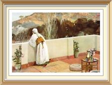 Used, Old 1929 Vintage SIR JOHN LAVERY Art Print EVENING TANGIER African Landscape for sale  Shipping to South Africa