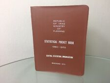 Rzadka statystyczna kieszonkowa książka 1960-1970 Irak Bagdad 1972 na sprzedaż  PL