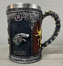 Caneca de cerveja copo de aço inoxidável Game of Thrones café dragão medieval caneca Tankard comprar usado  Enviando para Brazil